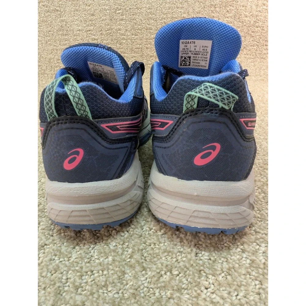 Asics Shoes Gel Venture 7 Womens Running Sneakers Blue Pink D12A476
